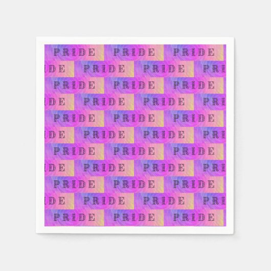Pastell Stolz Text   Serviette (Vorderseite)