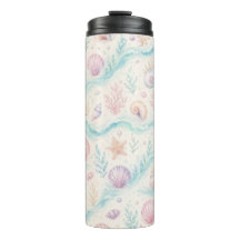 Pastell-Strand-Ästhetik-Tumbler