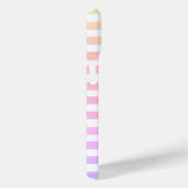 Pastell Streifen Mit Monogramm Case-Mate iPhone Hülle (Rückseite / Rechts)