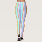 Pastell Streifen Osterfrühling Hübsch Soft Leggings (Rückseite)