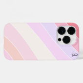 Pastell Streifen Personalisiert Case-Mate iPhone Hülle (Rückseite (Horizontal))