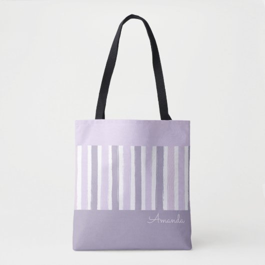 Pastell Streifen Totbeutel Tasche (Vorderseite)