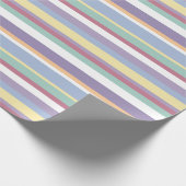 Pastell-Streifenmuster Geschenkpapier (Ecke)