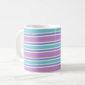Pastell-Streifenmuster Kaffeetasse (Vorderseite Links)
