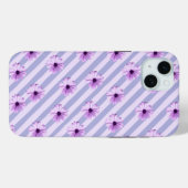 Pastell-Streifenmuster mit Gänseblümchen Case-Mate iPhone Hülle (Rückseite (Horizontal))