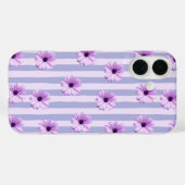 Pastell-Streifenmuster mit Gänseblümchen Case-Mate iPhone Hülle (Rückseite (Horizontal))