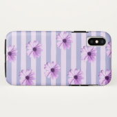 Pastell-Streifenmuster mit Gänseblümchen Case-Mate iPhone Hülle (Rückseite (Horizontal))