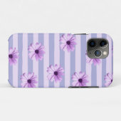 Pastell-Streifenmuster mit Gänseblümchen Case-Mate iPhone Hülle (Rückseite (Horizontal))
