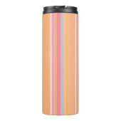 Pastell-Streifenmuster Thermosbecher (Rückseite)