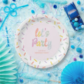 Pastell-Streusel-Geburtstag Pappteller (Party)