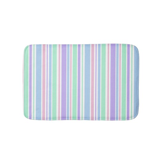 Pastell Stripes Bath Mat Badematte (Vorderseite)