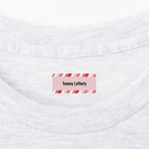 Pastell Stripes Familien-Wäscherei Etiketten