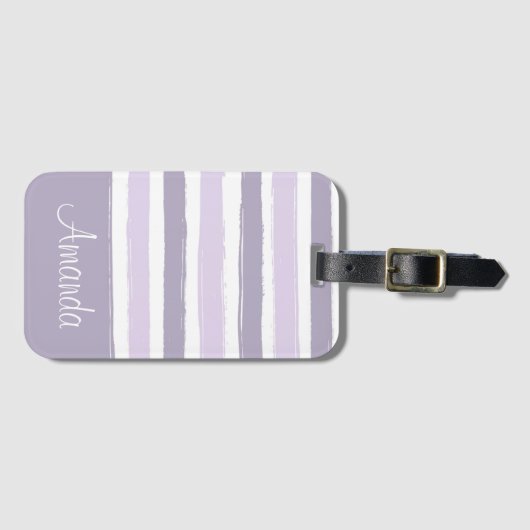 Pastell Stripes-Gepäckmarke Gepäckanhänger (Vorderseite (Horizontal))