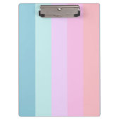 Pastell Stripes Klemmbrett (Vorderseite)
