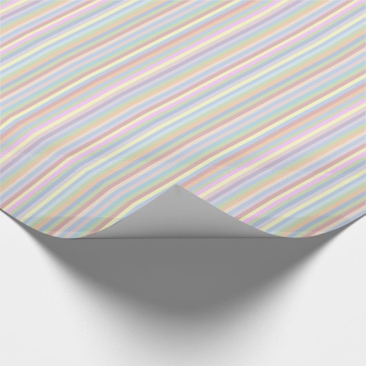 Pastell Stripes Packpapier (Ecke)