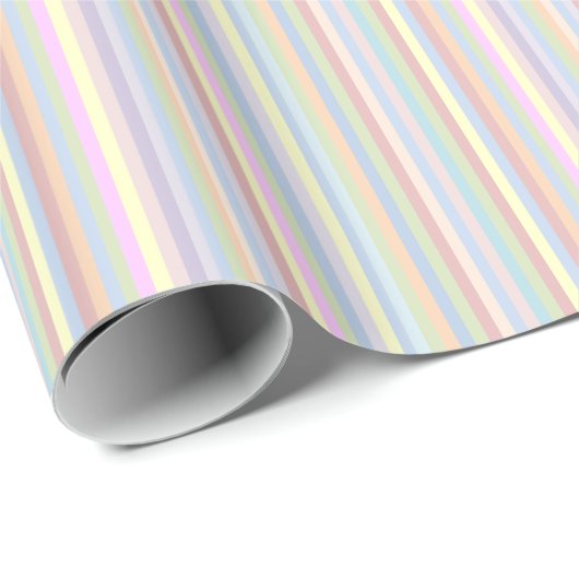 Pastell Stripes Packpapier (Rolleneckpunkt)