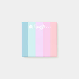 Pastell Stripes Post-Itanmerkungen Post-it Klebezettel