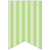 Pastell Stripes | Rosa, Gelb, Blau, grünes Baby Wimpelkette (Dritte Fahne)