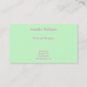 Pastell Stripes Visitenkarte (Rückseite)
