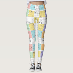 Pastell-Sudoku-Leggings Leggings