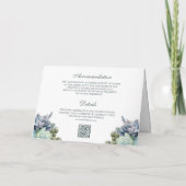 Pastell-Sukkulenten-Et-Zeichen-QR-Code-Hochzeit Einladung (Rückseite)
