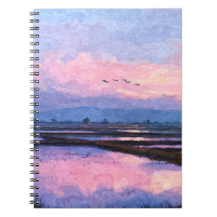 Pastell Sunset Flight Notebook Notizblock