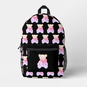 Pastell-Süß-Schrecklicher-Teddybär-Nahtloses Muste Bedruckter Rucksack