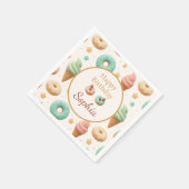 Pastell Süße Torte Geburtstagsfeier Serviette (Ecke)