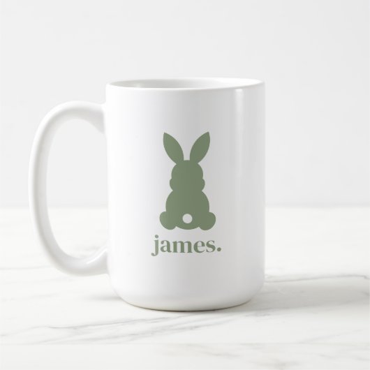 Pastell Süßer Osterhase Kaffeetasse (Links)