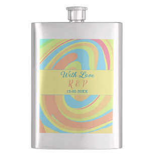 PASTELL-SWIRL RETRO NAME BUCHSTABE DATUM MODERN BO FLACHMANN