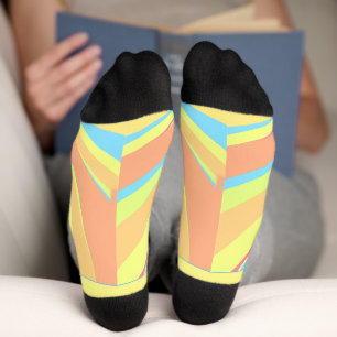PASTELL-SWIRL RETRO NAME BUCHSTABE DATUM MODERN BO SOCKEN