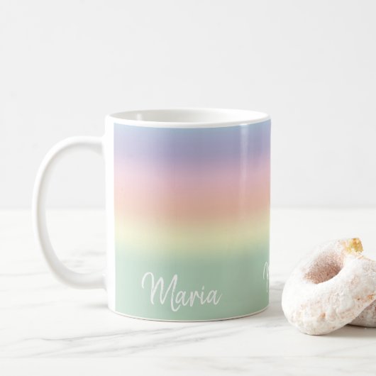 Pastell-Tasse Kaffeetasse (Mit Donut)