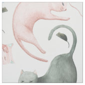 Pastell Tone Cats Muster Stoff (Muster)