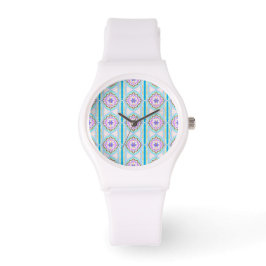 Pastell-Traum Boho-Geometrisches Kaleidoskop Armbanduhr