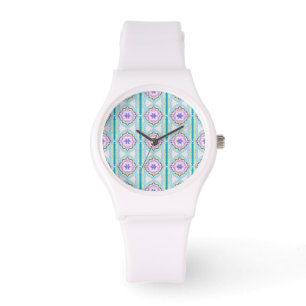 Pastell-Traum Boho-Geometrisches Kaleidoskop Armbanduhr
