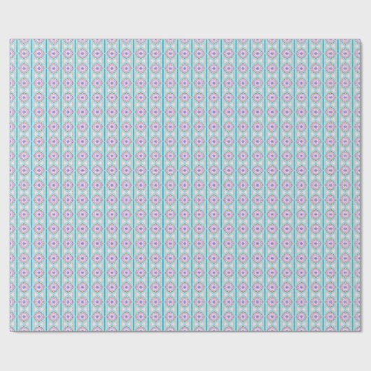 Pastell-Traum Boho-Geometrisches Kaleidoskop Geschenkpapier (Flach)
