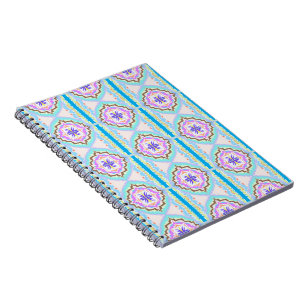 Pastell-Traum Boho-Geometrisches Kaleidoskop Notizblock