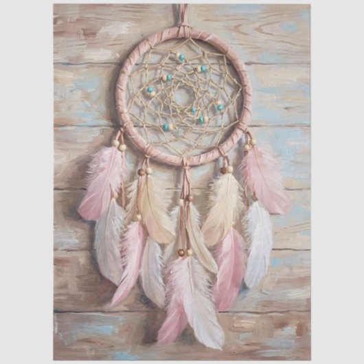 Pastell Traumfänger Decoupage Seidenpapier (Vorderseite)