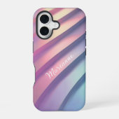 Pastell Treppen Personalisiert iPhone 16 Hülle (Rückseite)