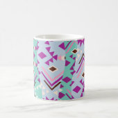 Pastell-Tribal-Geometrie Kaffeetasse (Mittel)