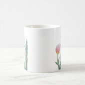 Pastell-Tulpen-Blumendesign Kaffeetasse (Mittel)