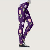 Pastell-Tulpen Leggings (Rechts)