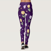 Pastell-Tulpen Leggings (Rückseite)