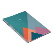 Pastell Türkis Berg Journal oder Notizbuch Notizblock (Rechte Seite)