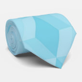 Pastell Türkis Diamantmuster Krawatte (Gerollt)