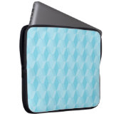 Pastell Türkis Diamantmuster Laptopschutzhülle (Vorne Rechts)