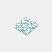 Pastell überprüfte Kernspeicherarbeitsplätze Post-it Klebezettel (angewinkelt)