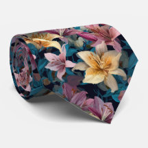 Pastell- und Creme-Lilien-Blumenmuster