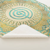 Pastell und GoldChoku Rei Symbol in der Mandala Sherpadecke (3/4)