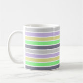Pastell und weiße Streifen Kaffeetasse (Links)